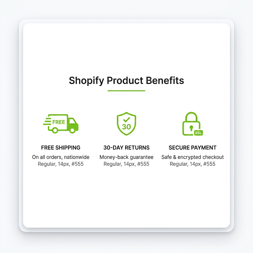 Product benefits