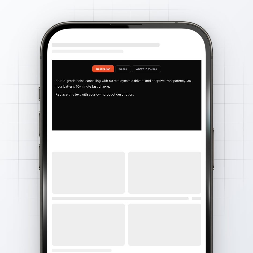 Product Tabs